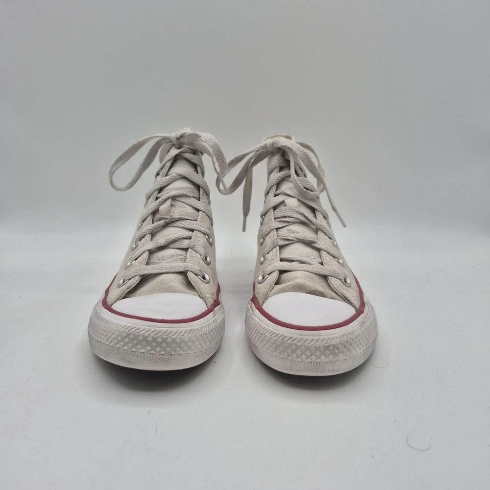 Converse Shoes Mens Size 4‎ Beige Chuck Taylor All Star High Top Canvas Sneakers - Picture 6 of 13
